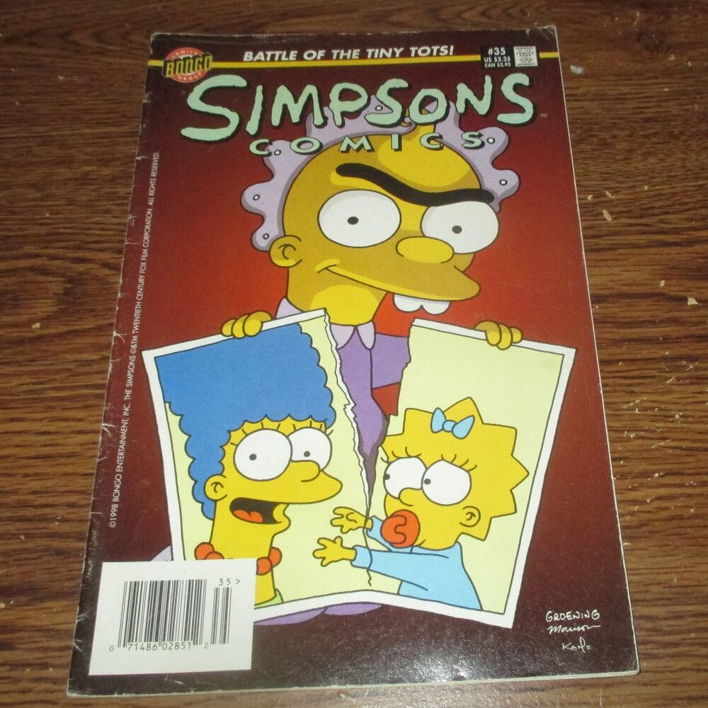 Simpsons Comics #35 (1998, Bongo Comics)